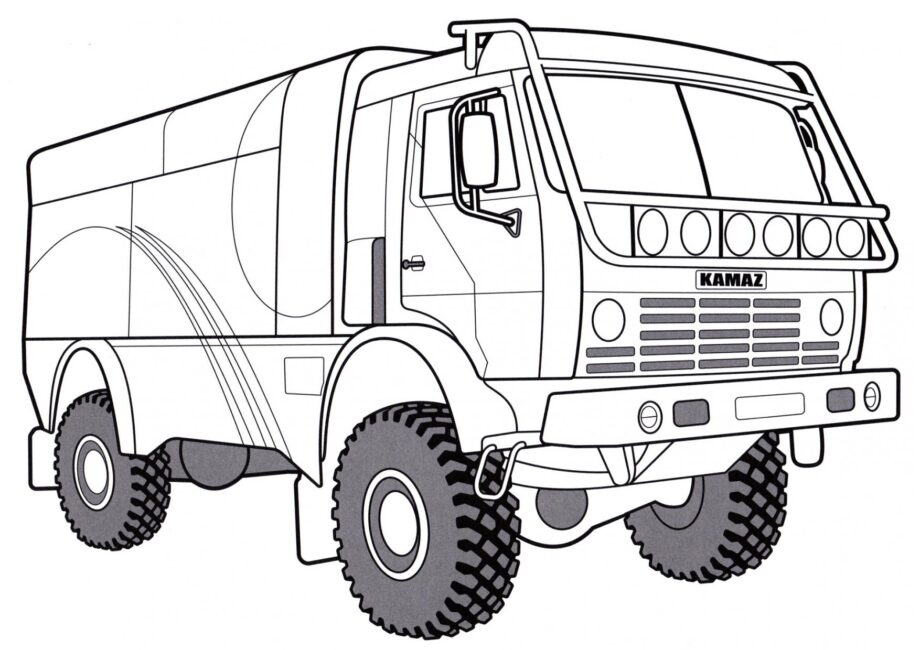 Kolorowanka KamAZ 4326