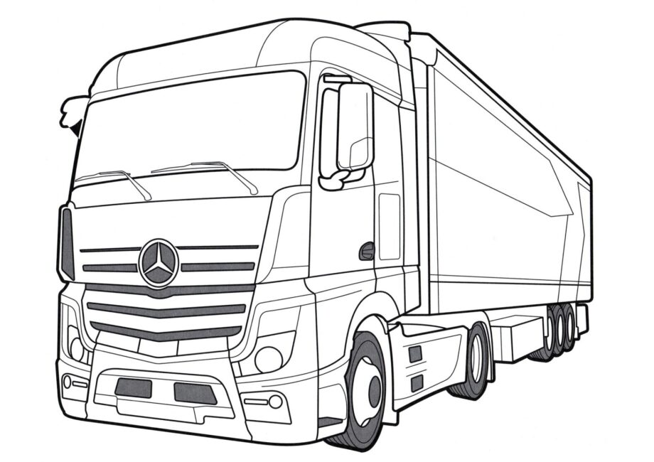 Kolorowanka Mercedes-Benz Actros IV