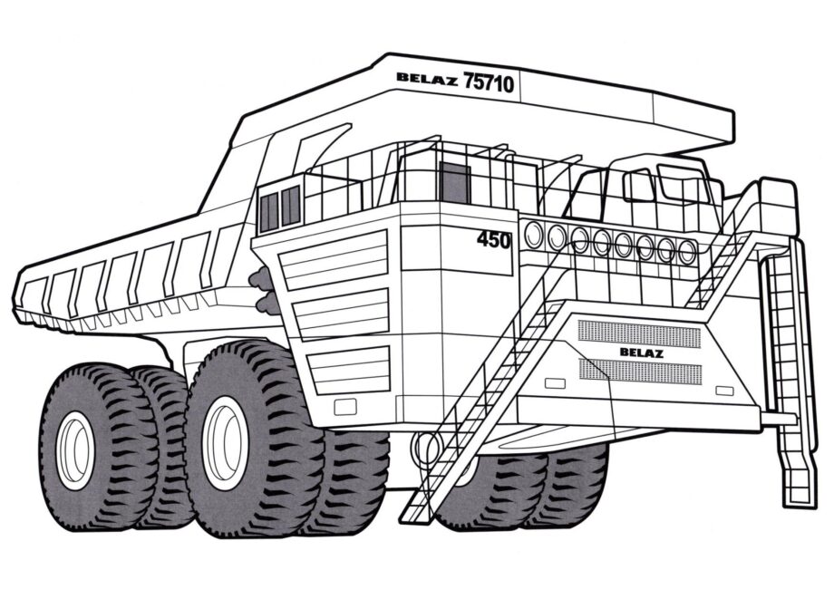 Kolorowanka BelAZ-75710