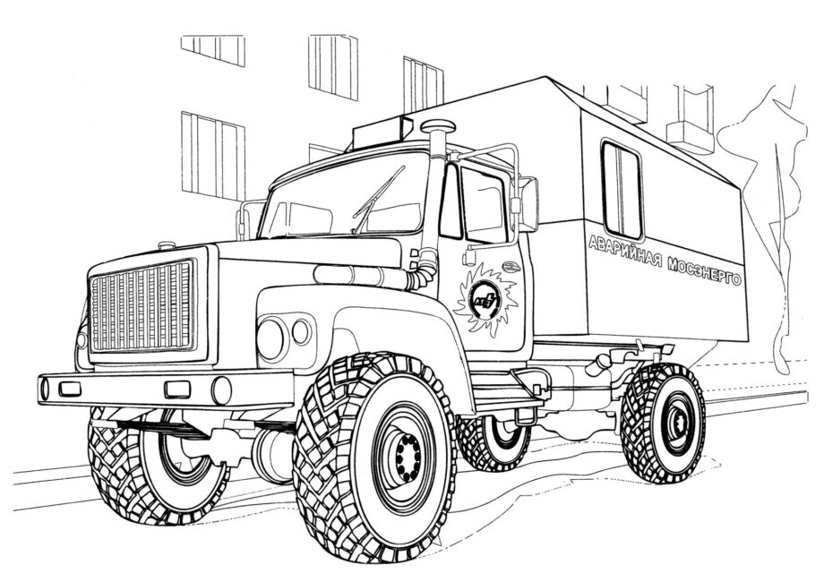 Kolorowanka GAZ-3308