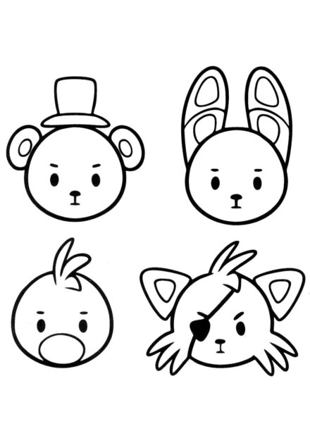 Kolorowanka Emoji FNAF