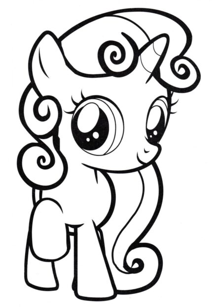 Kolorowanka Sweetie Belle - Siostra Rarity