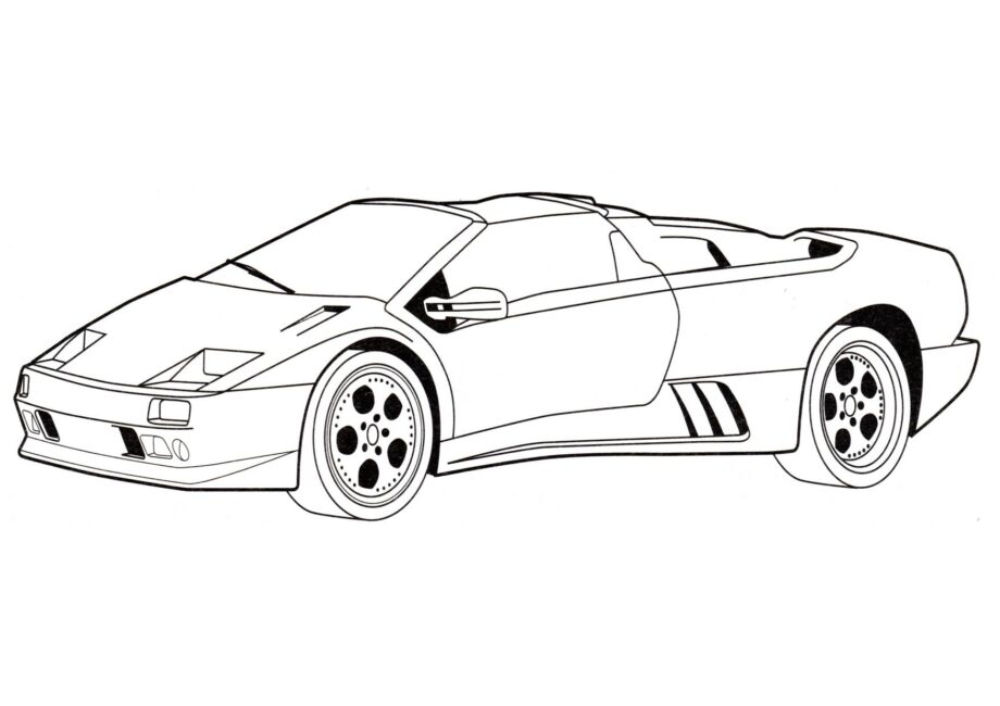 Kolorowanka Lamborghini Diablo