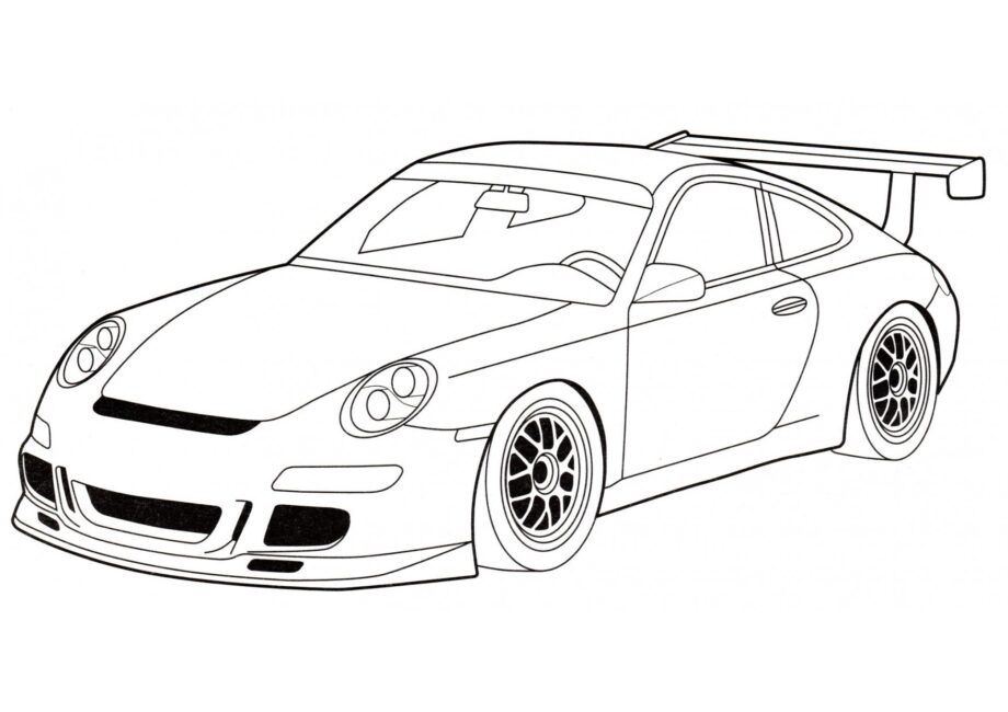 Kolorowanka Porsche 911 GT3