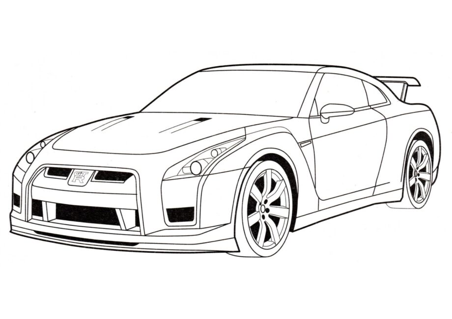 Kolorowanka Nissan GT-R