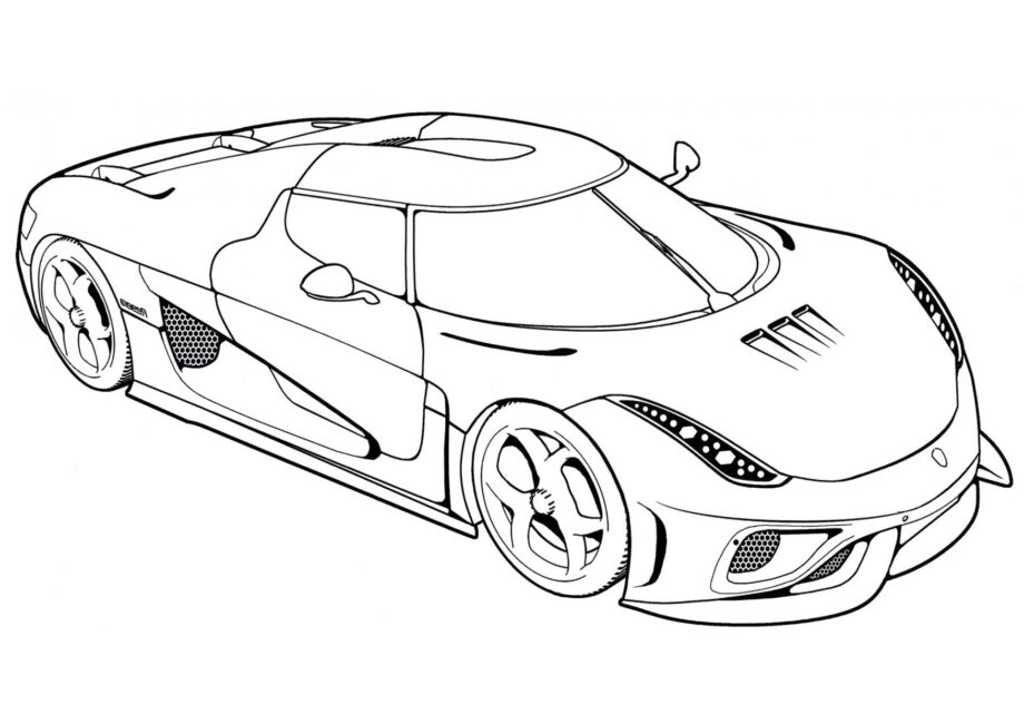 Kolorowanka Koenigsegg Regera