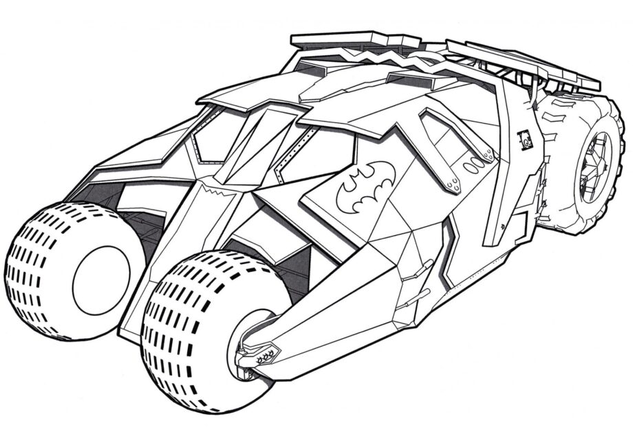 Kolorowanka Batmobil Tumbler