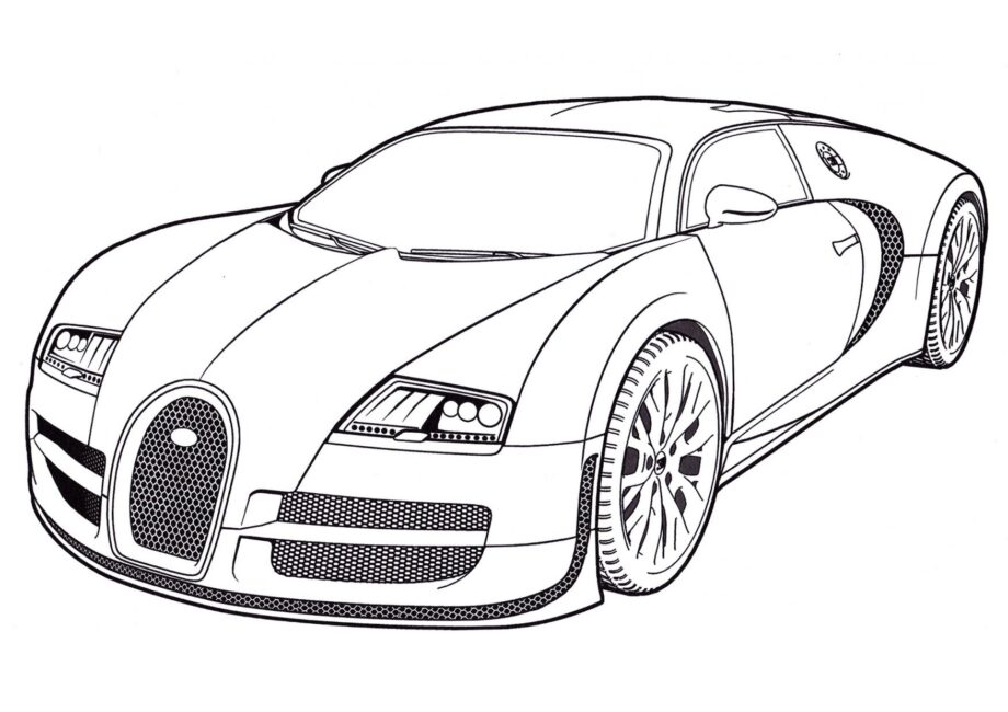 Kolorowanka Bugatti Veyron 16.4 Super Sport