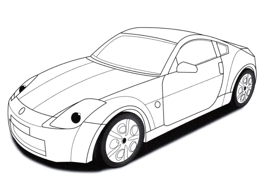 Kolorowanka Nissan 350Z